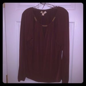 Michael Kors long sleeve blouse